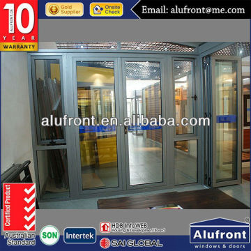 aluminium alloy frame fire rated door/swing door