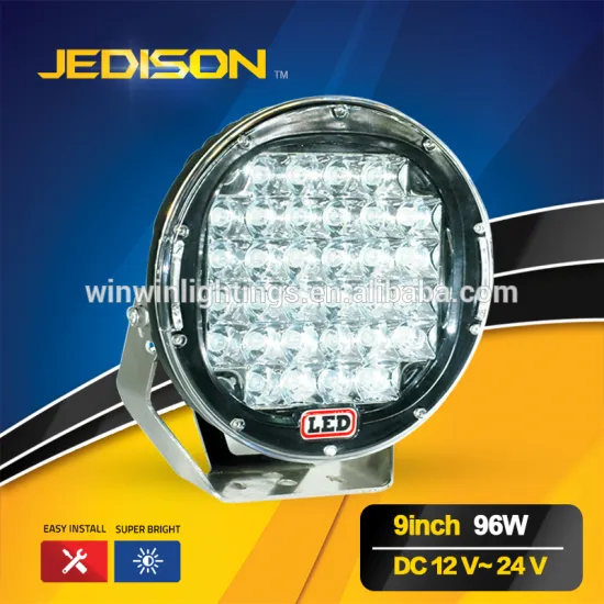 9 inch Round led headlight 12V 24V led Track Spot Flood light 96W LED Driving Light