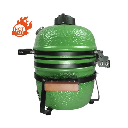 2020 SEB / STEEL EGG BBQ ceramic egg grill wood burning barbecue kamado bbq green color egg bbq grill
