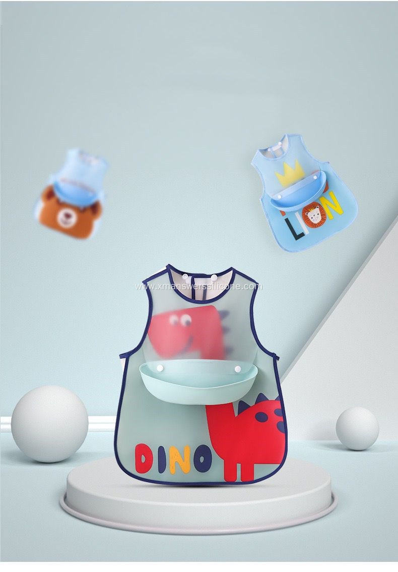 Custom Cheap food grade silicone bib for children