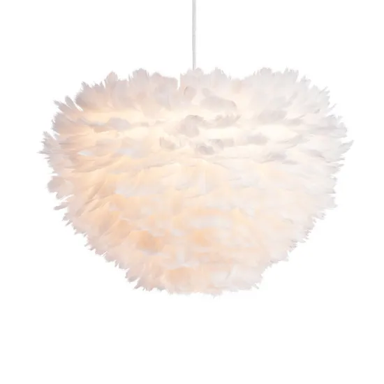 New Design Luxury Modern Feather Chandelier Pendant Lights in Plume Lamps with Vibrant Colors for Living Room and Bedroom