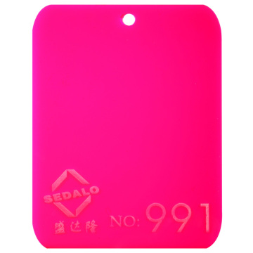 The Fluorescent Pink Cast Acrylic Sheet (SDL-991)