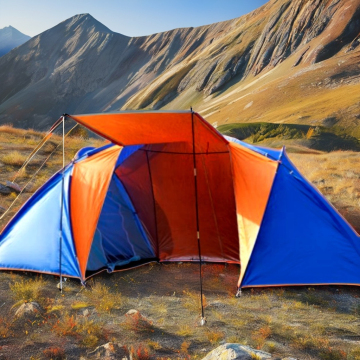Two Bedroom One Living Room Sun Protection Family Camping Tent