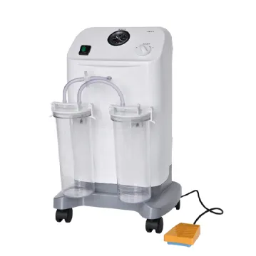 Professional 2022 Model Portable Electric Vacuum Suction Pump: A Mobile, Dual-Bottle Surgical Device for Advanced Medical Applications