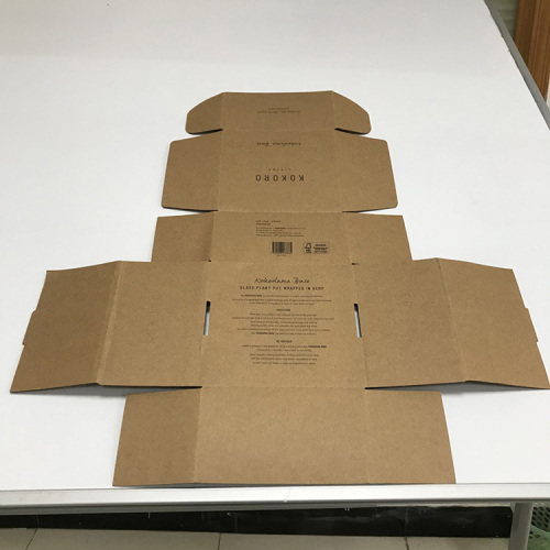 Boîte de mailer ondulée en papier brun de papier kraft fort recyclé