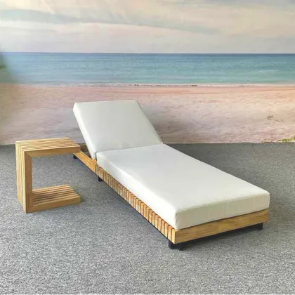 Hormel Teak Wood Outdoor Daybed with Trundle for Patio and Beach