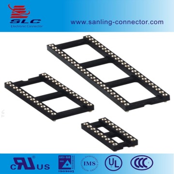 best price 2.54mm pitch straight round pin female ic socket connector