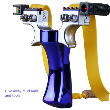 Outdoor Precision Infrared Slingshot for Fast Pressing Mud Balls and Tools