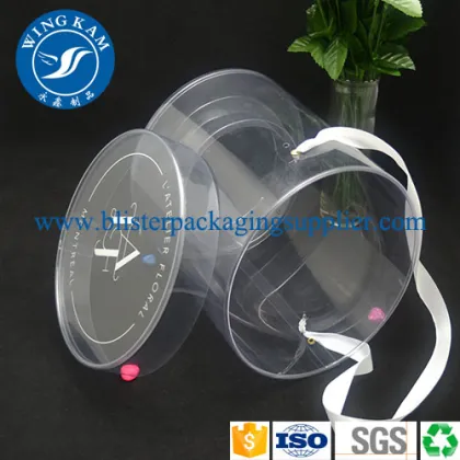 Plastic Transparent Cylinder Packaging Vases Bulk