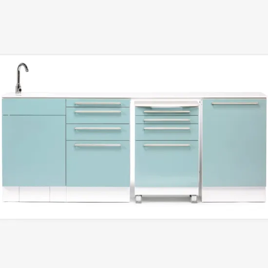 Dentist dental side cabinet with sink