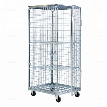 Metal Wire Mesh Roll Container for Enhanced Cargo Security in Warehouses