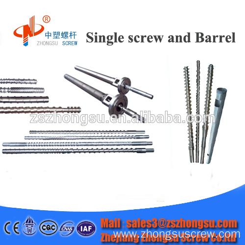 bimetallic single plastic extruder screw barrel
