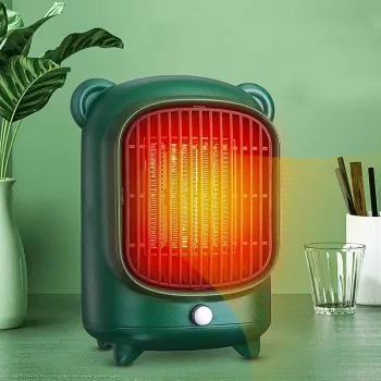 Portable High-Power Fast Heating Ceramic Air Blower for Indoor Use - Perfect for Bedrooms and Desks