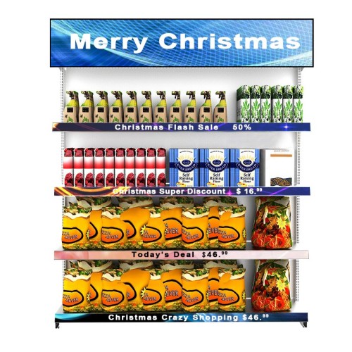 P1.2 smart shelf led display screen sign