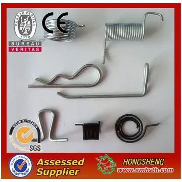Custom made torsion metal springs made by spring steel wire