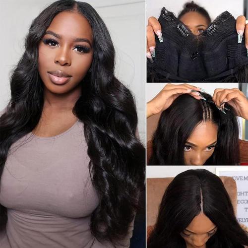 V Part Wig Human Hair Body Wave