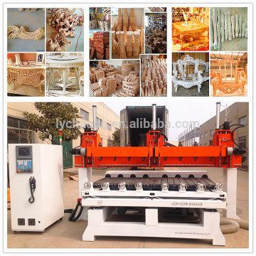 5 eksenli cnc makinesinde 3d tarama ve kesme / 5 axis multi head cnc router
