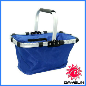 Convenient polyester foldable shopping basket