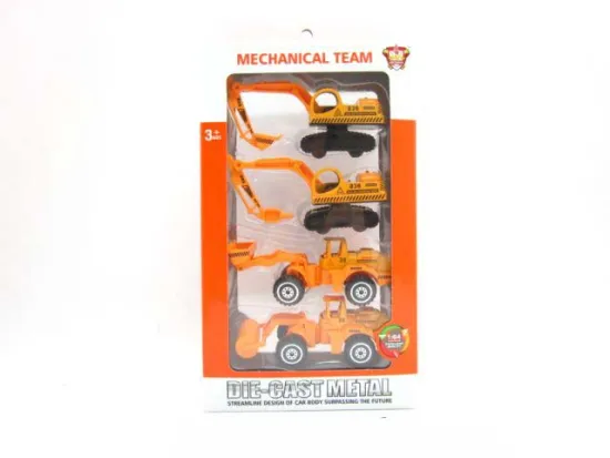 DIE CAST FREE WHEEL MOBILE MACHINERY SHOP  4PCS