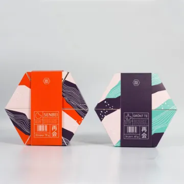New Design Hexagon Biscuits Packing Box Food Packaging