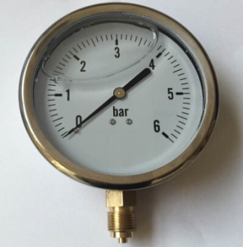 accurate air vacuum pressure gauge with oil filled