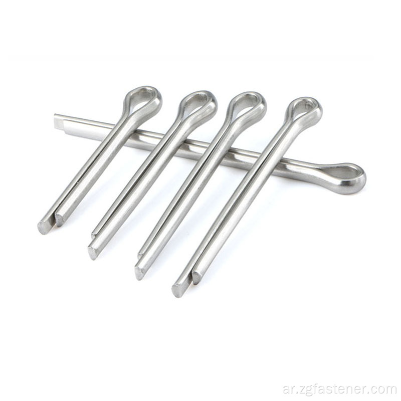 دبابيس زنبركية ملفوفة متريّة DIN Standard Spring Split Cotter Pin GB 91 / DIN 94