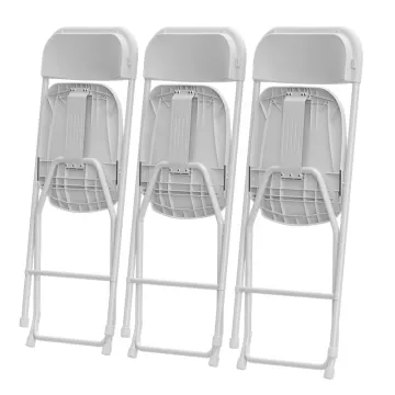 Benjia Factory: Wholesale 45x45x80CM Plastic White Folding Chairs for Events