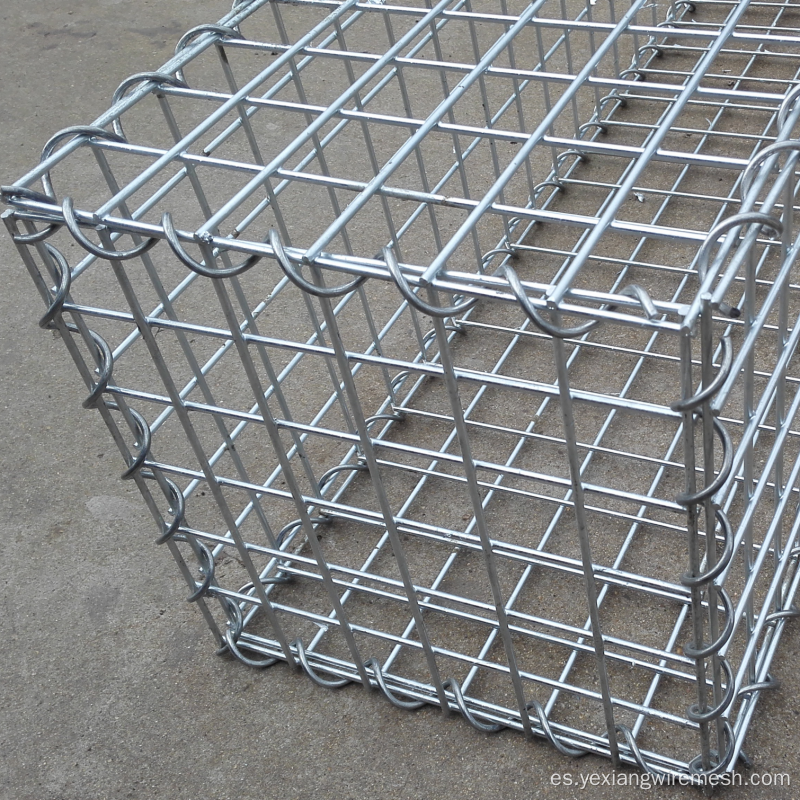 Caja de malla de alambre de gabion jaula de piedra