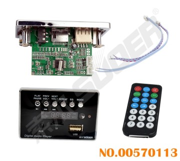 SUOER USB TF Card Mp3 Decoder Board 12V con controller