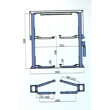 Two post lifter gantry design