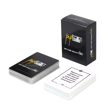 Custom Game Card and Personalized Pop Talk Deck Cards for Printing