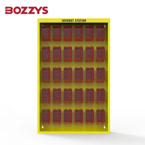 Custom OEM 30Boxes Steel Safety Lockout Kit Station for Efficient Lock Storage