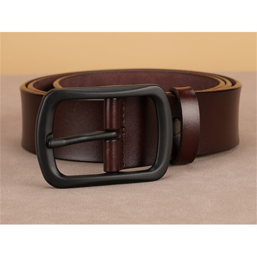 Elegant Business Cowhide Pin Buckle Men's Belt