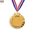 Medalhas de design de metal em branco barato