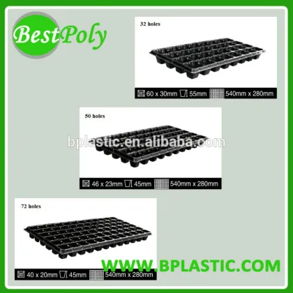 Plastic plant vegetable plastic nursery seedling trays