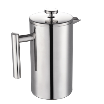 1.0L Double-Walled Rust-Free Stainless Steel French Press Coffee Maker: Perfect for Home, Office, and Camping