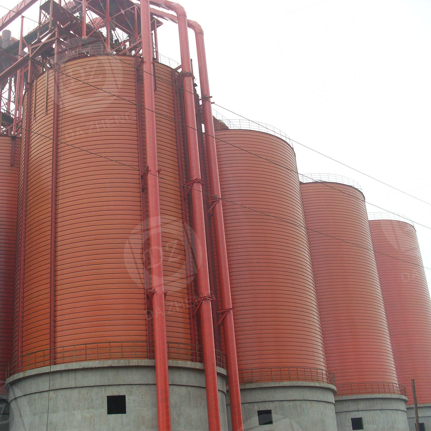 Wheat milling large welded steel plate silo