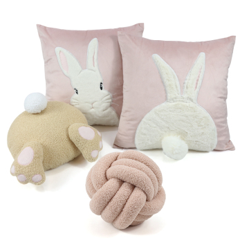 Bunny Butt Shaped Throw Pillow: Cuddly Rabbit Decoration