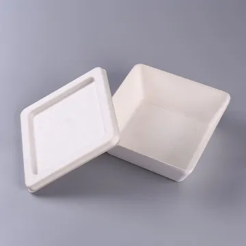 Pulp Molded Paper Packaging Food Box with Lid