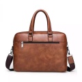 Large Leather Laptop Messenger Bag for Men