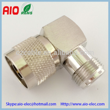 90 degree right angle N male to female adaptor RF connector for radio and microwave