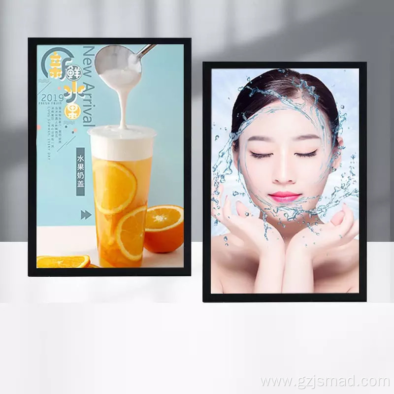 Glass Panel Menu Poster Inserting Advertising Light Box