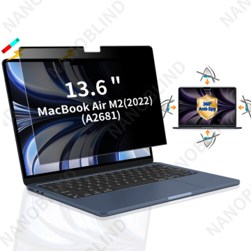 MacBook Air 13.6-Inch M2用のNanoblind4ウェイアンチスパイスクリーンプロテクター