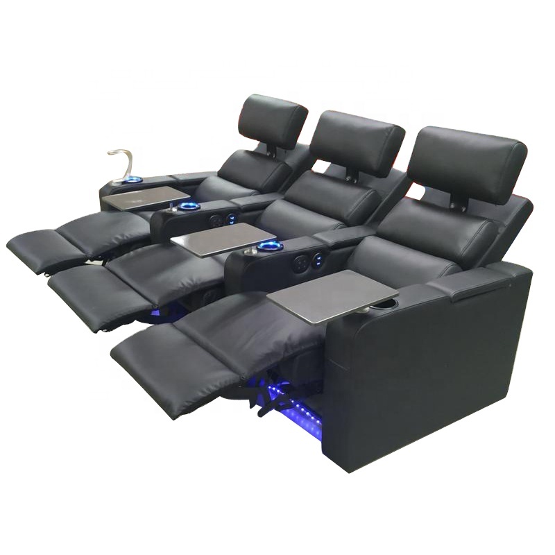 Home Theater Cinema Leather Recliner Sofa Chair Furniture