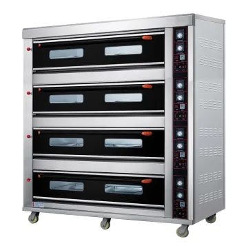 4 Deck 16 Trays Commercial Electric Oven Complete Bakery Equipment Bread Cake Deck Oven Pizza Machine