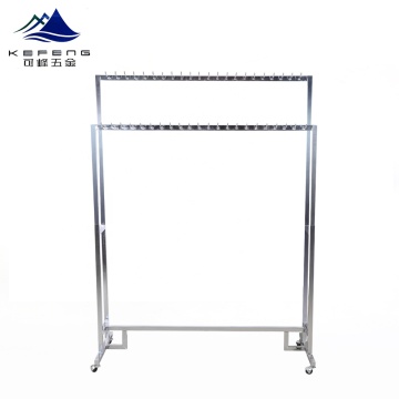 Portable Wholesale Metal Garment Clothes Display Rack Stand