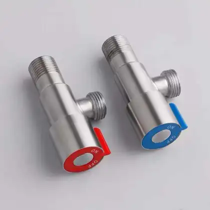 Hot Sell Stainless Steel Angle Valve Brass Triangle Valve for Bathroom