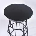 Table d&#39;appoint ronde en acier inoxydable pour les loisirs de plein air