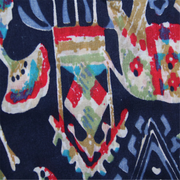 Light And Compact With Cotton Voile Printed Fabric