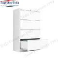 Four-drawer large capacity metal file cabinet with lock